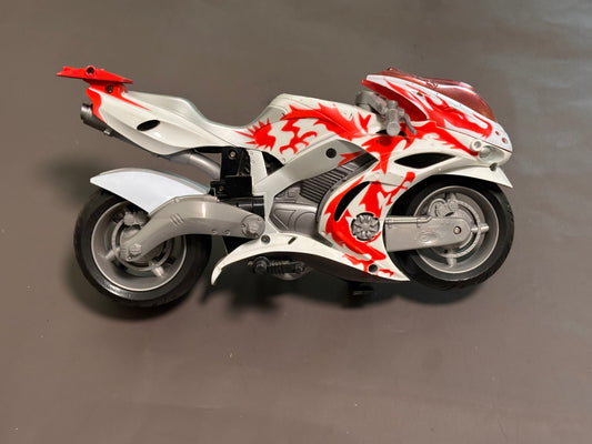 2005 GI JOE Sigma 6 Ninja Hovercycle Motorcycle Hasbro Action Figure Red