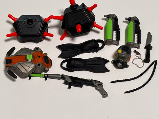 GI Joe Sigma 6 Combat Squad 2006 Wet-Suit 8” Action Figure Accessories Hasbro