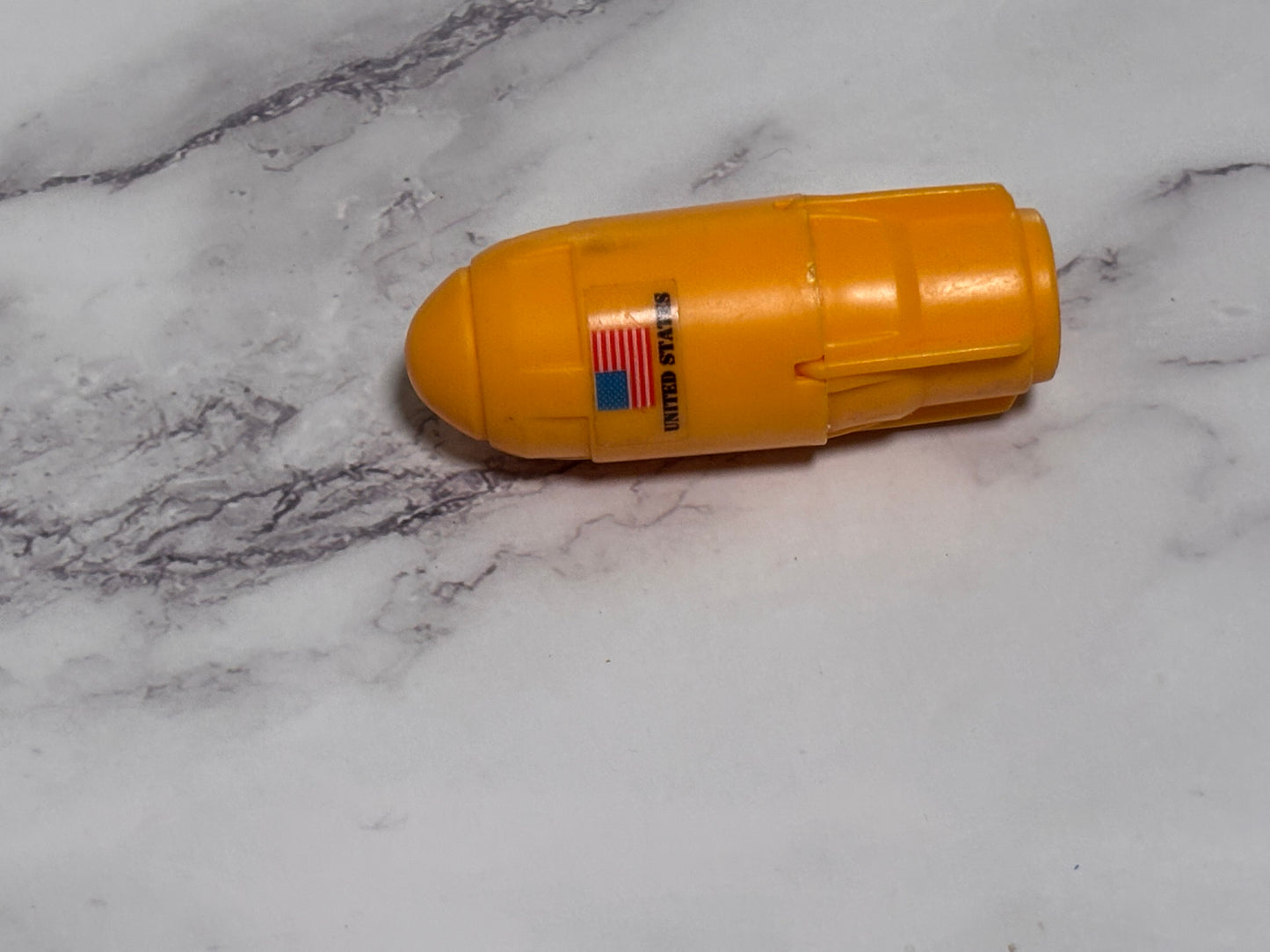 GI Joe General Mortar Shell Bomb Yellow Vehicle Part Piece 1990 Vintage