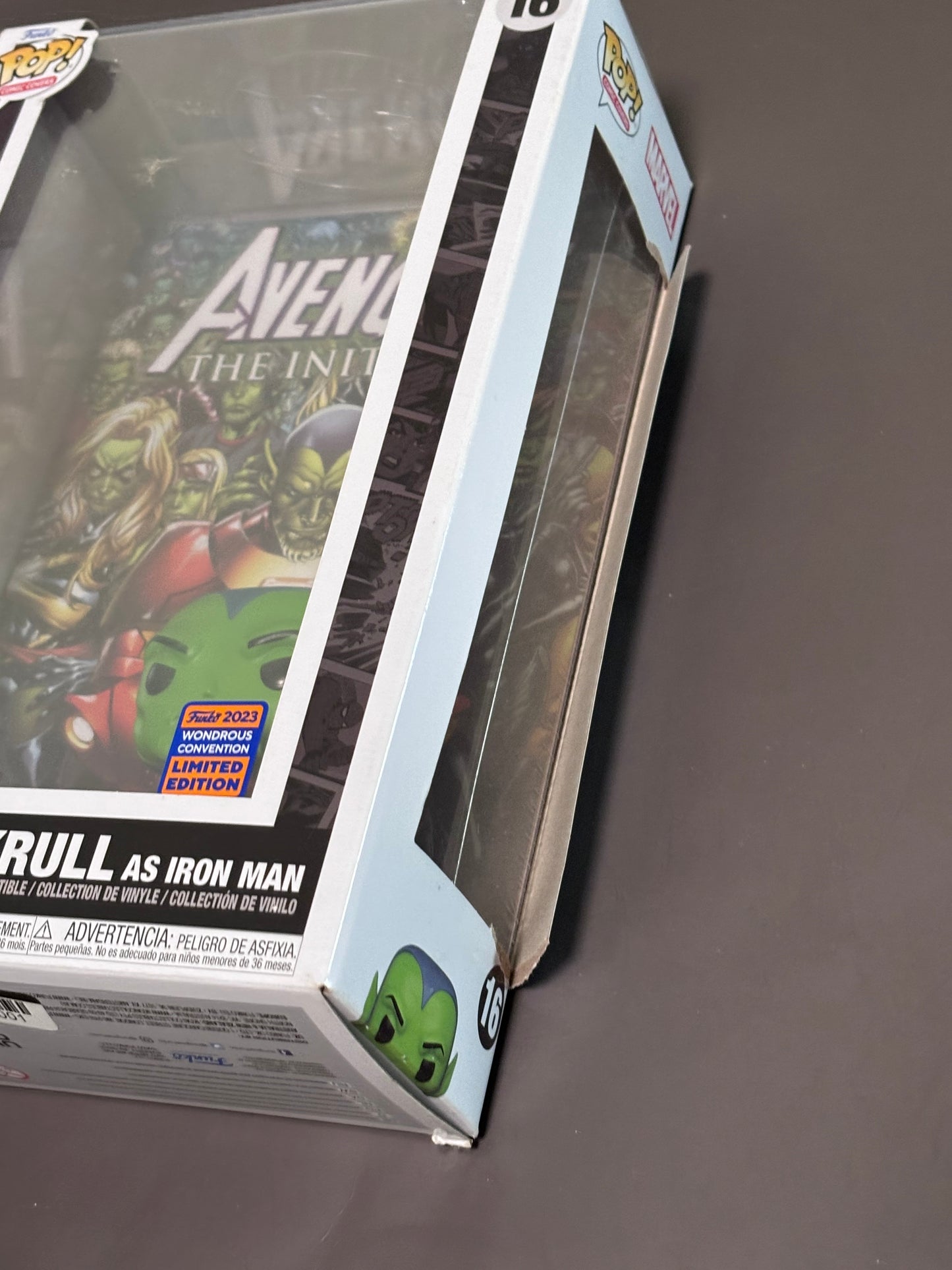 NEW Funko Pop! Comic Book Cover hard case: Marvel - Skrull As Iron Man #16