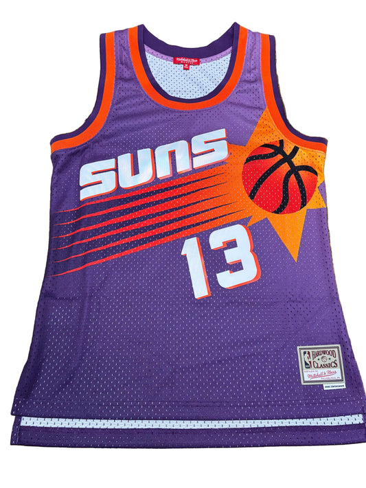 Steve Nash Phoenix Suns Mitchell & Ness NBA Retro Hardwood Classic HWC Swingman 1996-97 #13 Purple Jersey Top Women’s Medium M New NWOT