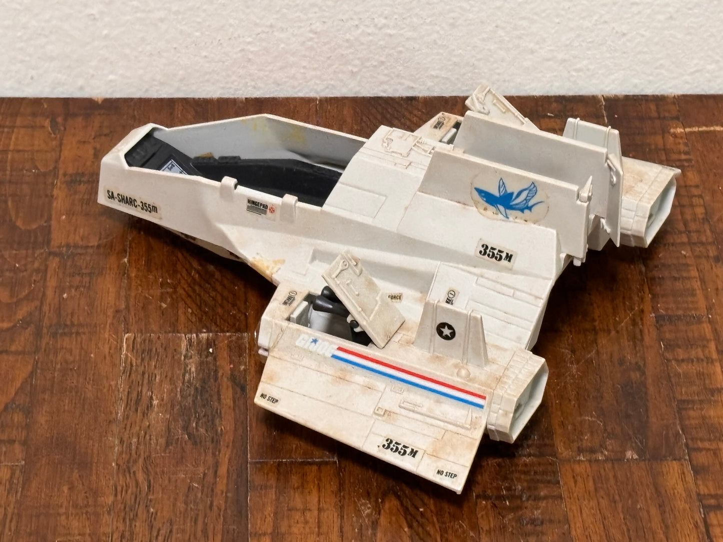 Vintage 1984 GI Joe Sharc SA-SHARC-355m Hasbro Great American Hero Vehicle
