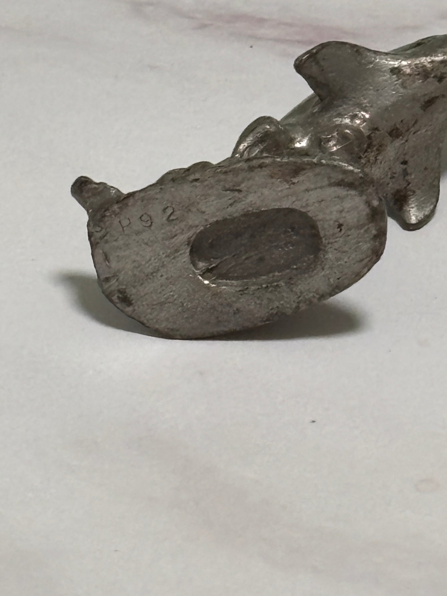 Vintage Collectible Miniature Fine Pewter Nautical Figurines Dolphin 1.5”