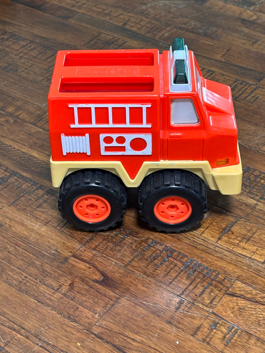 Vintage Tonka Red Fire Truck 1991 Light Up Squeeze Handle