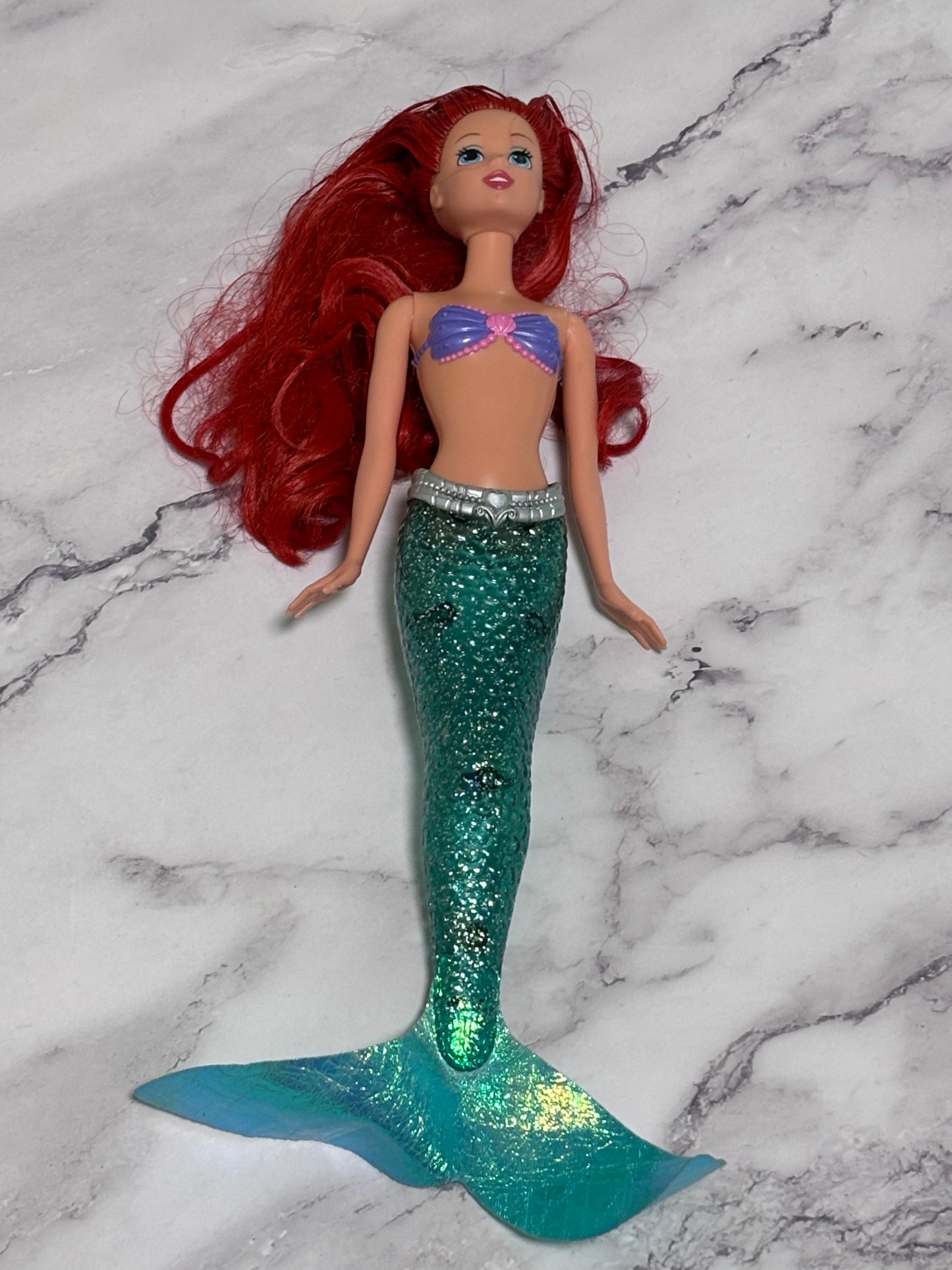 Disney Mattel Barbie Doll The Little Mermaid Ariel Tail Swimsuit 2010 12”