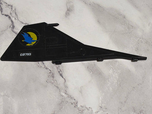 Vintage 1986 G.I. Joe ARAH Cobra Night Raven Fin Rear Stabilizer Wing Both Stickers