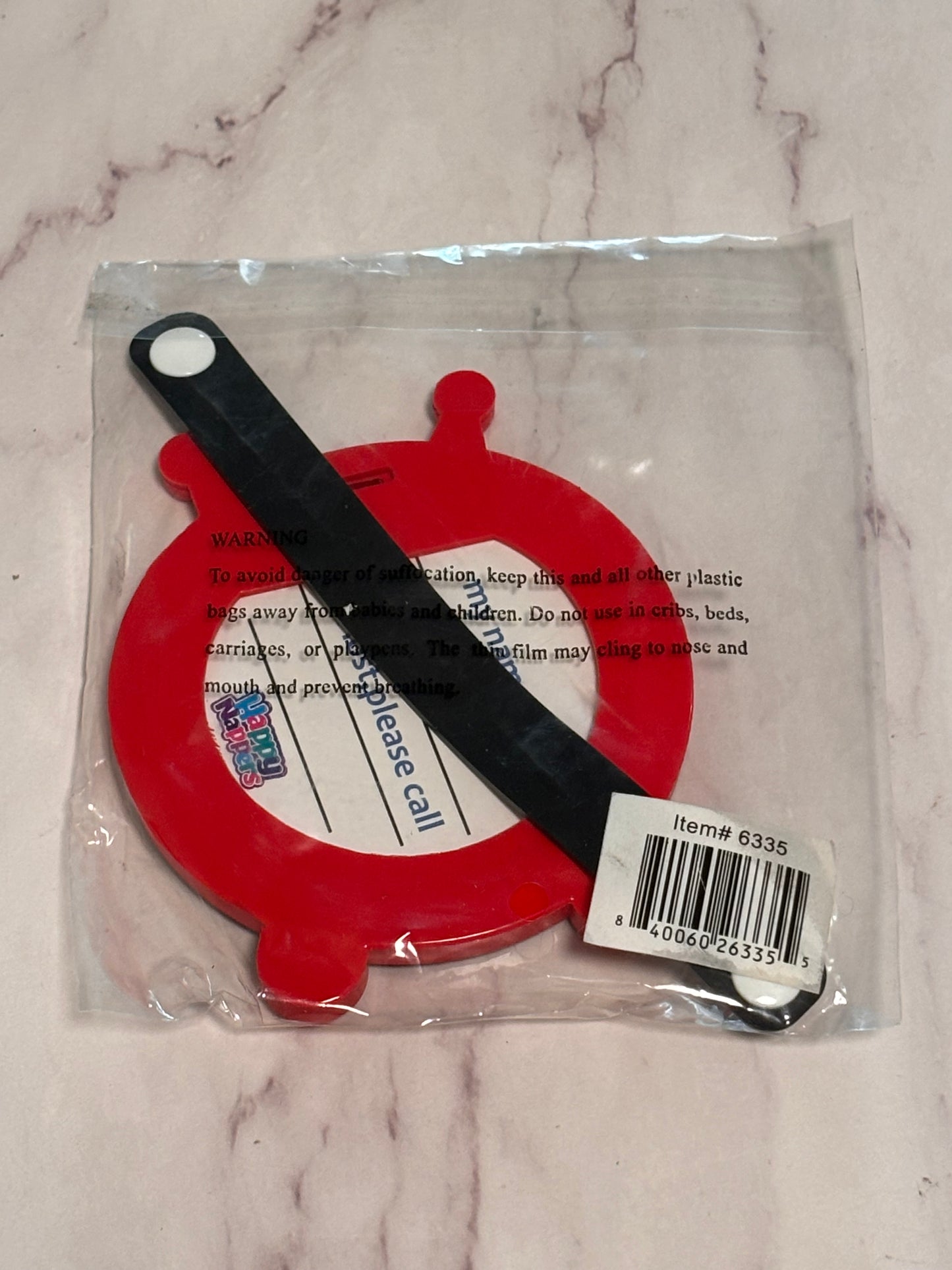 Luggage Tag Lady Bug Identification Label Suitcase Backpack ID Travel Charm