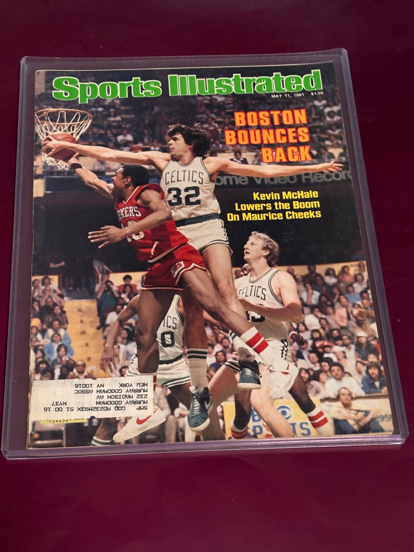 Sports Illustrated May 11, 1981 Boston Celtics Kevin McHale Larry Bird 5/11/81