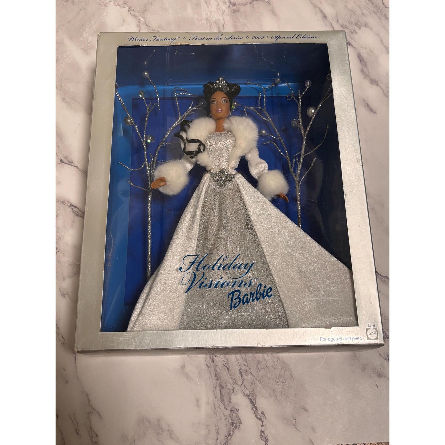 Barbie Holiday Visions Winter Fantasy 1st Series C0166 Mattel African American