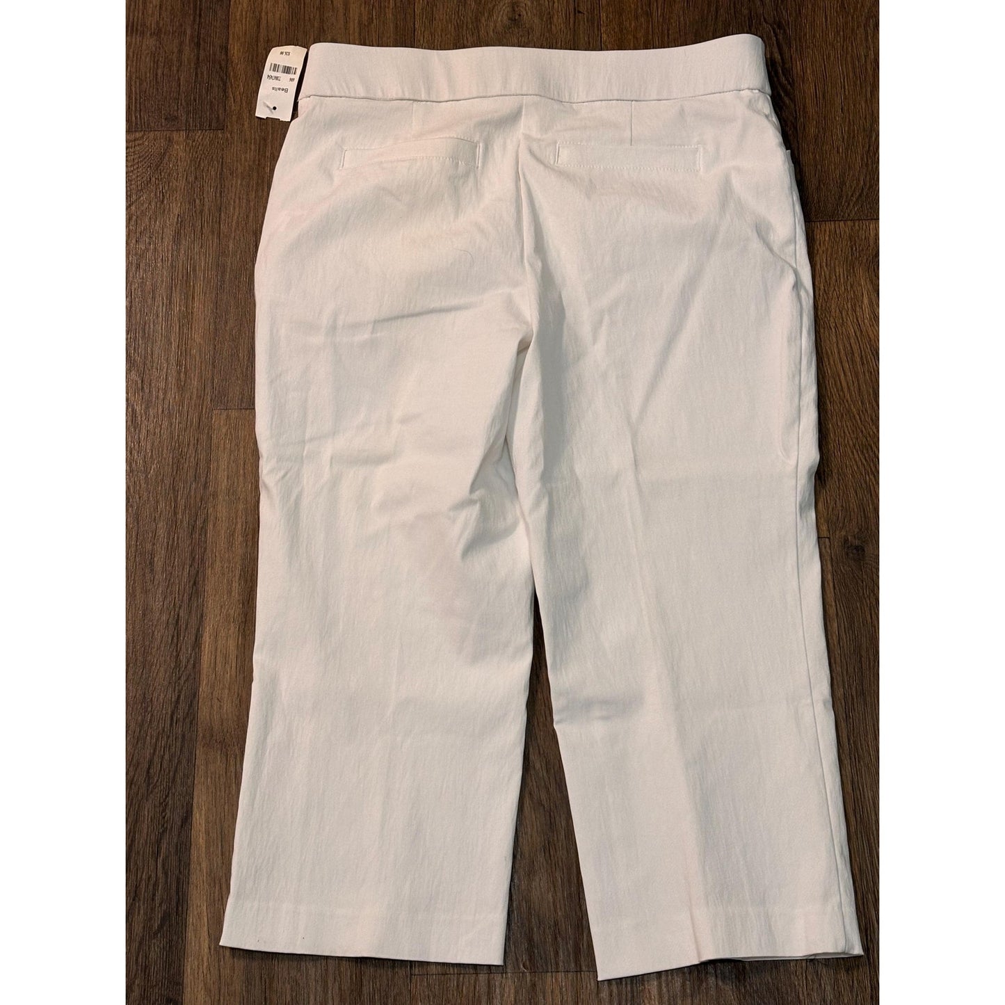 Carol Bay Women White Capri Business Casual Dress Pants 8 NWT