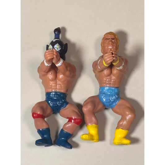 Vintage Lot Of 2 Wrestlers Pencil Grabbers WWF, WWE, WCW