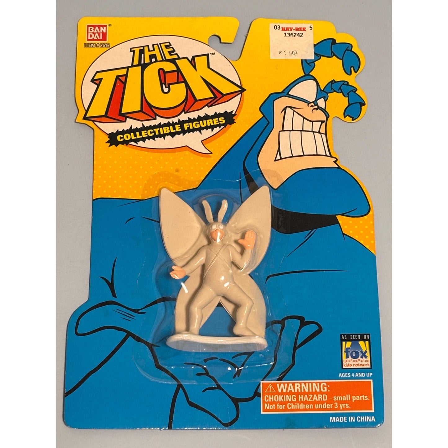 BanDai The Tick Fluttering Arthur Action Figure NIB 3.5” 1994 Vintage Series 1