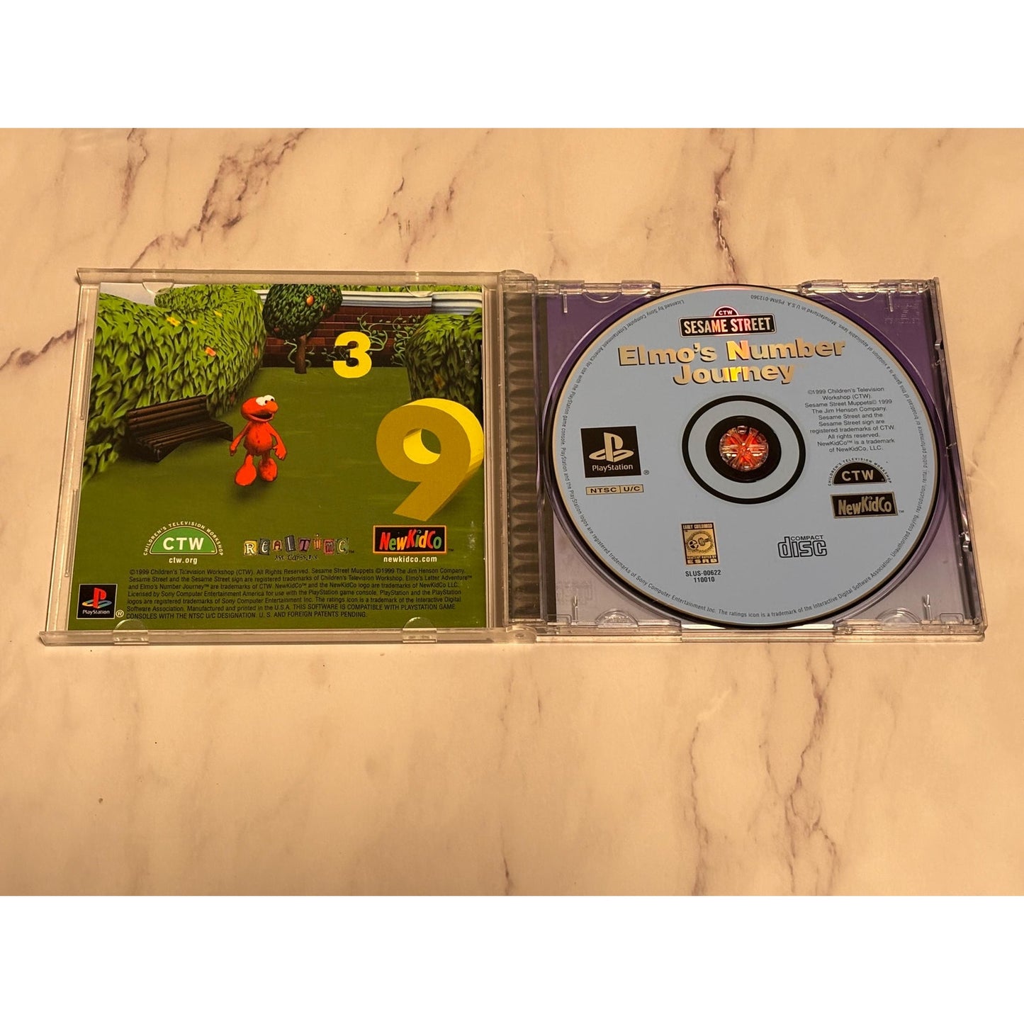 Sesame Street: Elmo's Number Journey (Sony PlayStation 1 PS1, 1999) Complete