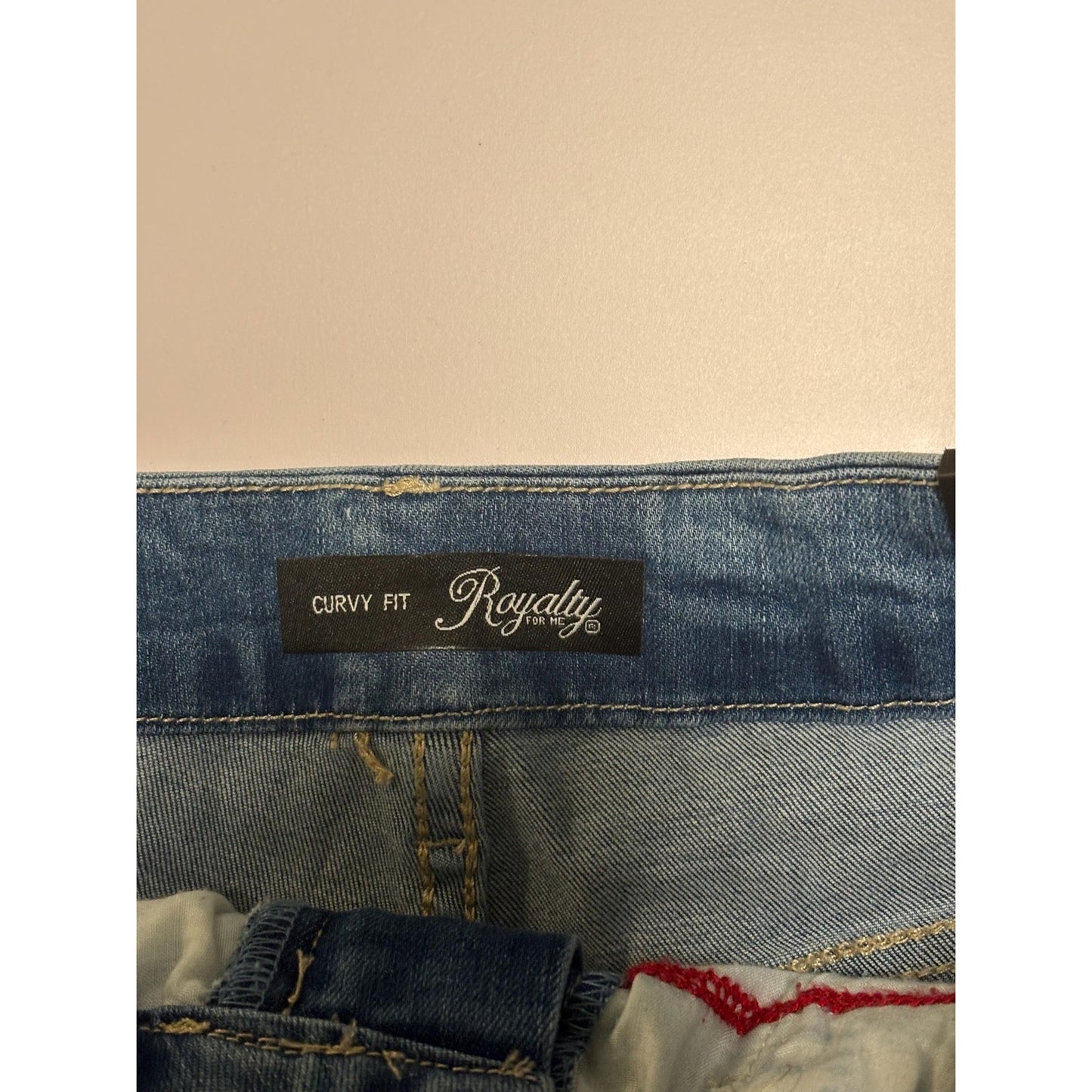 Royalty For Me Women's Curvy Fit Lycra Stretch Blue Jeans Size 10 NWT