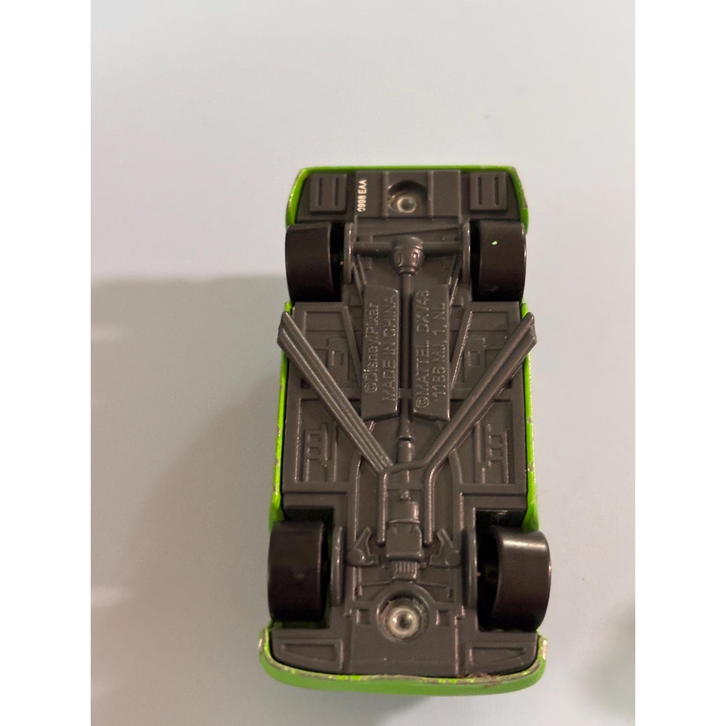 Disney Cars Chick Hicks Team Chef Car 86 Metal 1/55 Headset Green Chew