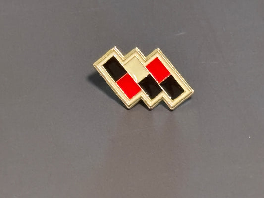 Pokemon Trainer Badge Pin- Kalos Gym Leader- Cliff Gym Badge New Red Black