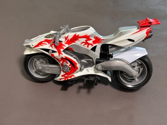 2005 GI JOE Sigma 6 Ninja Hovercycle Motorcycle Hasbro Action Figure Red