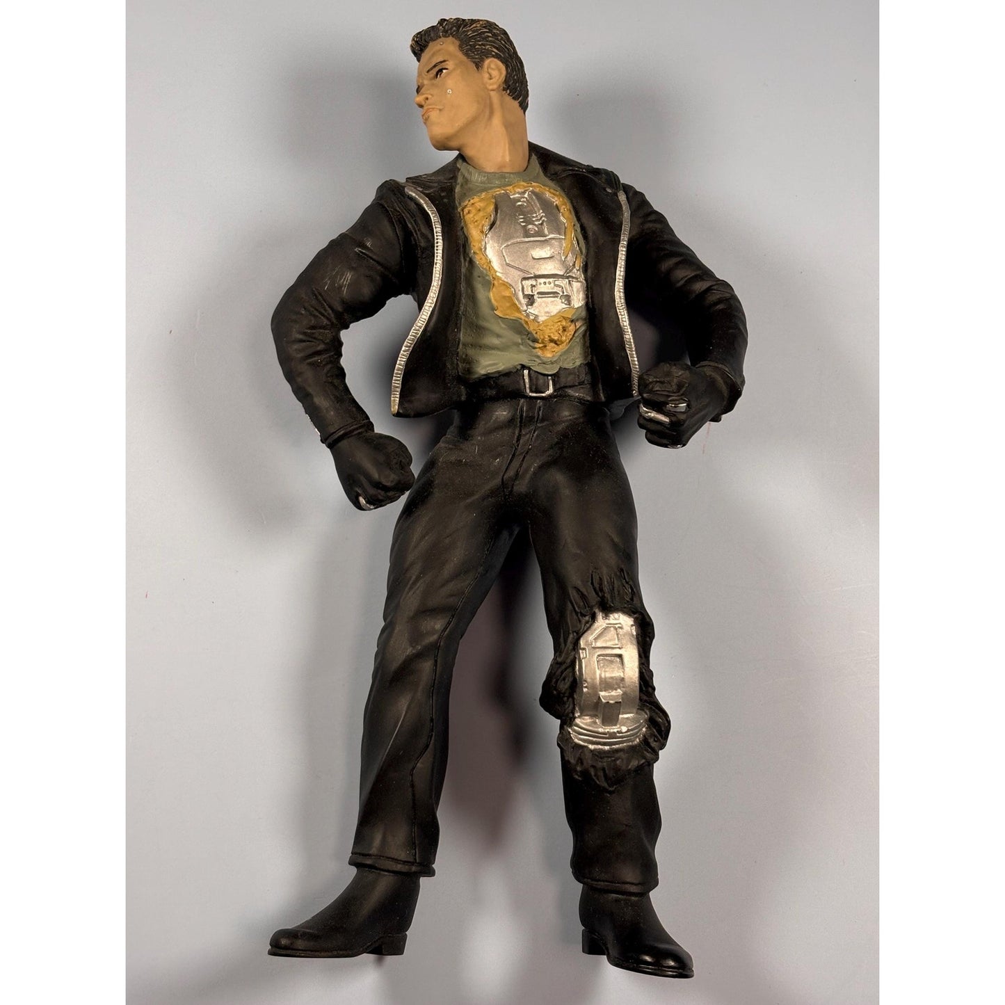 Vintage Terminator T2 Movie T-800 Battle Damaged 11" Figure Statue 1992 Arnold
