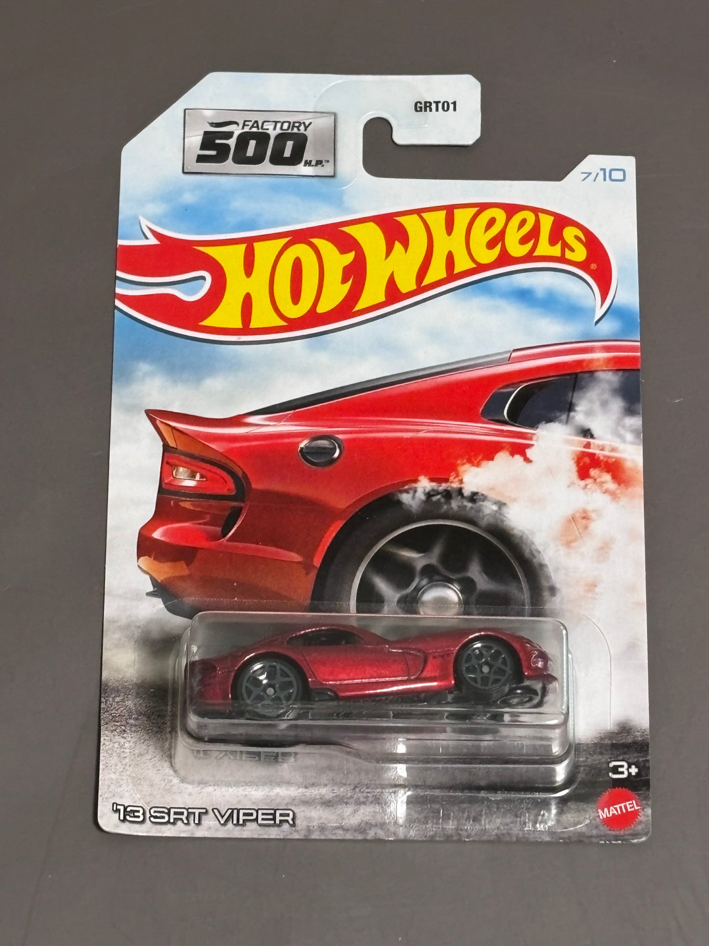 Hot Wheels ‘13 SRT Viper 7/10 Factory 500 HP Red 1:64 Diecast Car