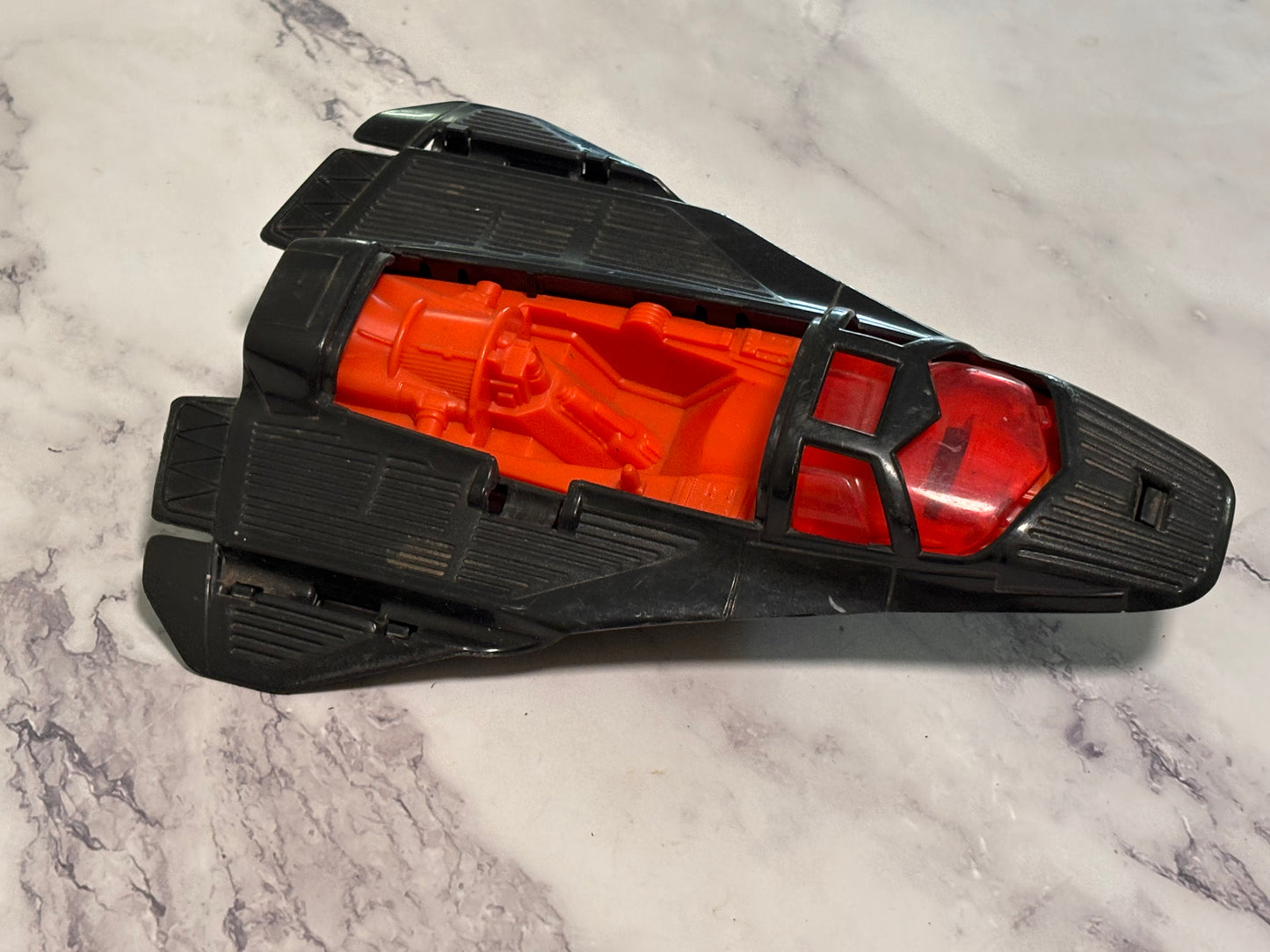 GI Joe Night Raven Recon Drone Jet Plane Vintage 1986 ARAH Vehicle Black Red