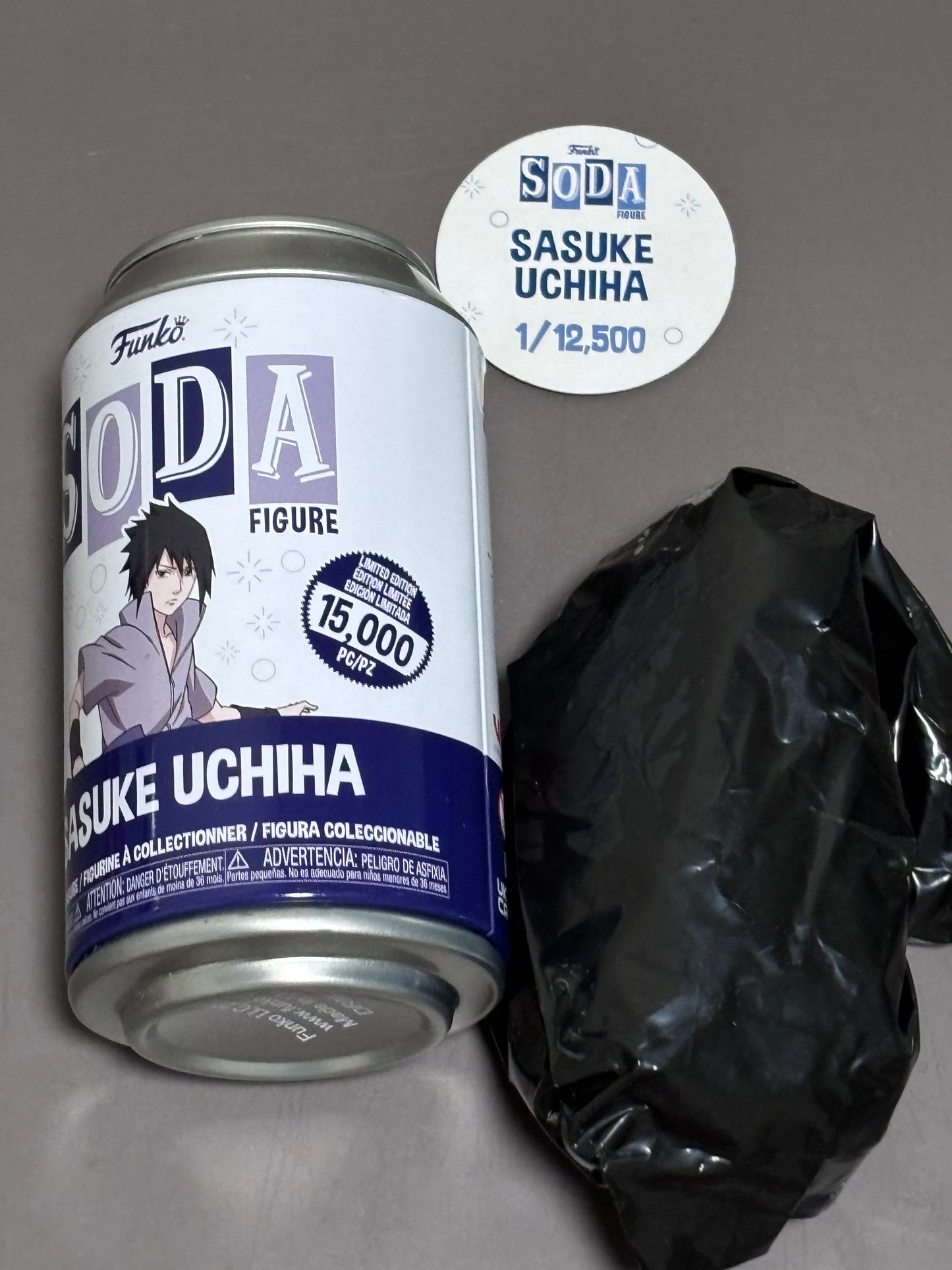 Naruto Sasuke Uchiha Funko Soda Vinyl Figure Common 1/12,500 Pieces