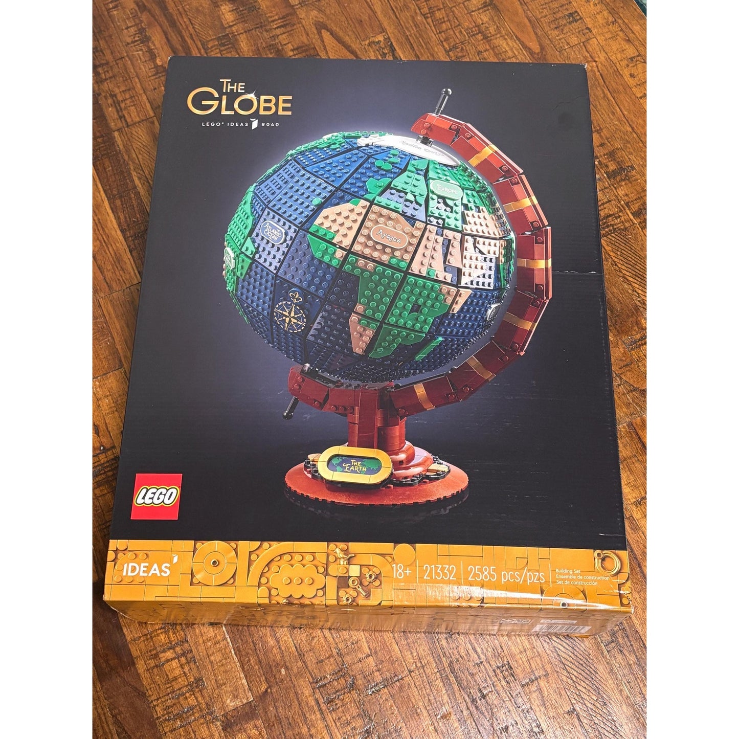 LEGO Ideas: The Globe (21332) - Brand New Sealed - Retired 2585 Pieces
