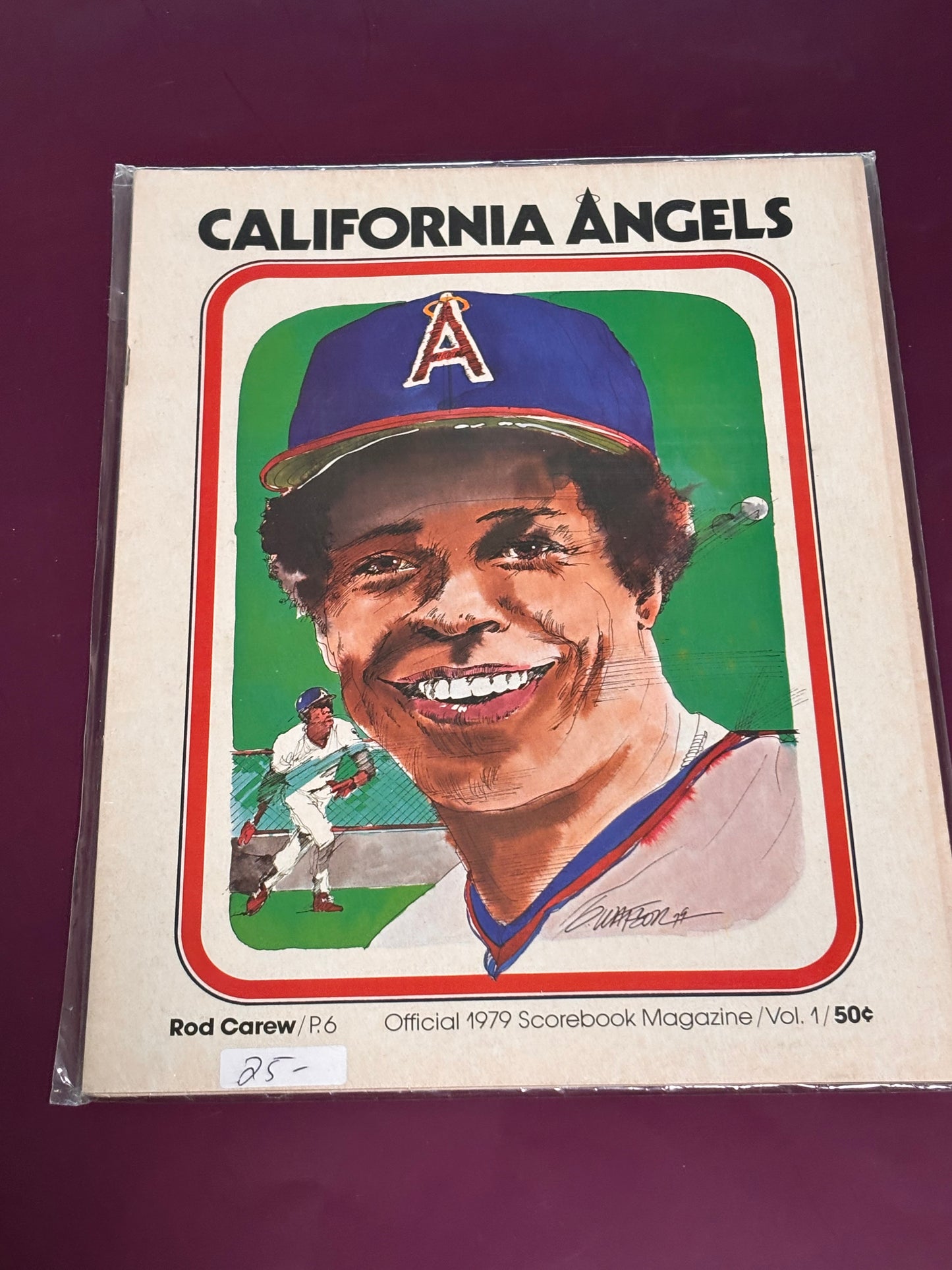 California Angels 1979 Scorebook Program Vol 1 Rod Carew MLB Baseball