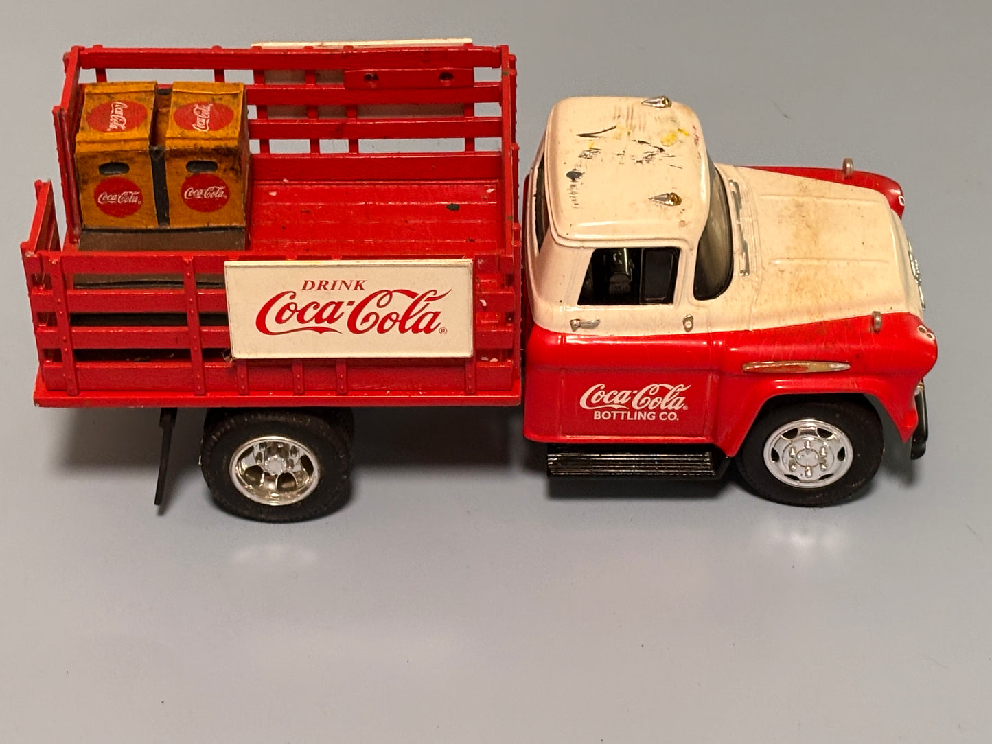 Coca Cola 1957 Stake Truck Bank 1:25 Die Cast Replica Toy Banks Vintage