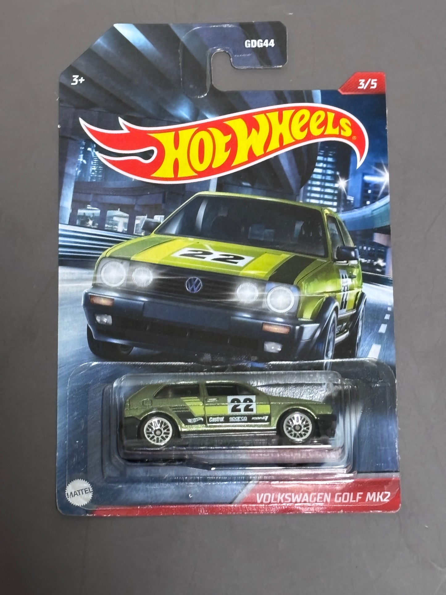 Hot Wheels Green Volkswagen Golf MK2 3/5 Street Racers Walmart Exclusive New