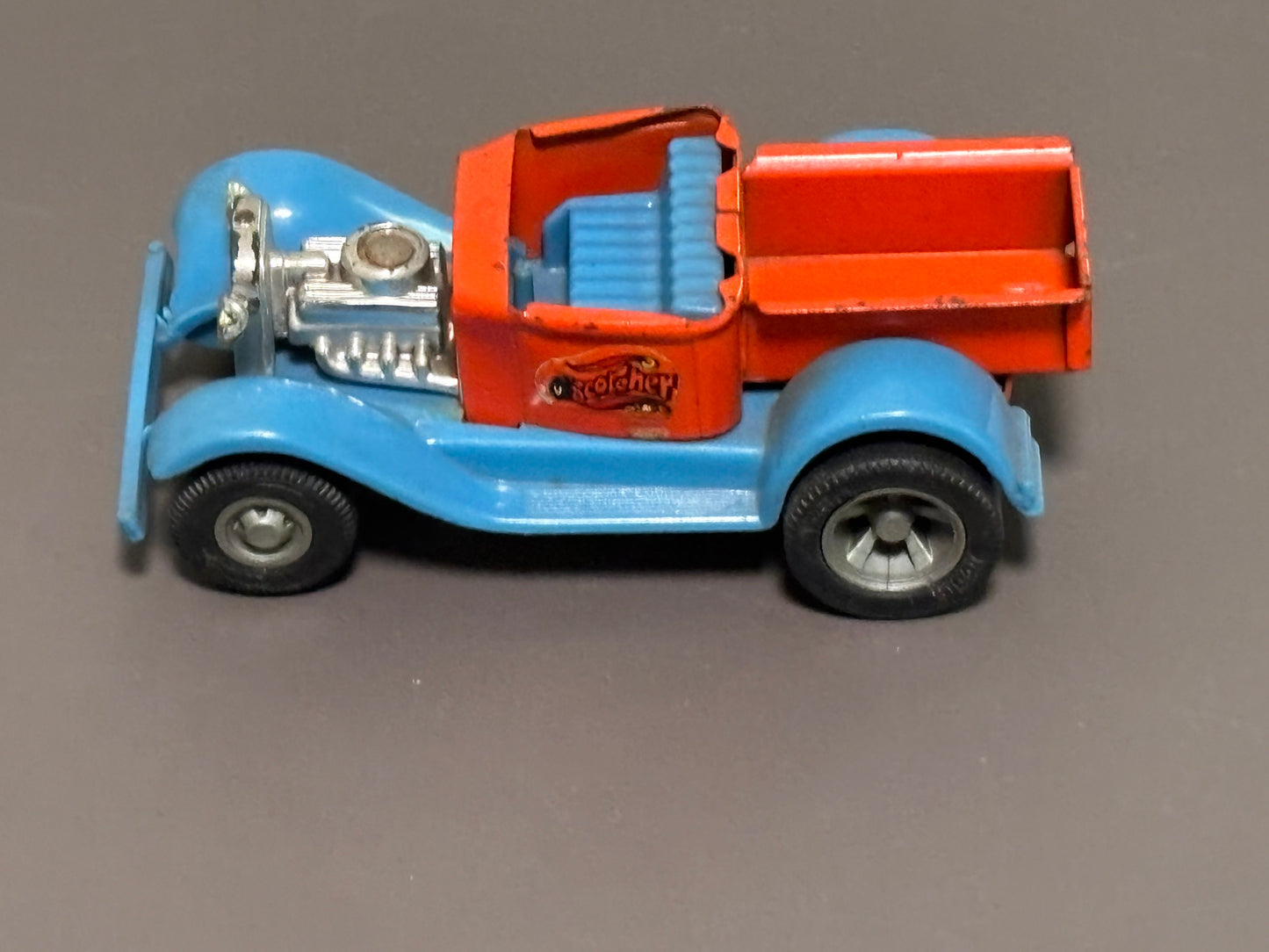 Vintage Tiny Tonka Scorcher #454 Ford Model T Hot Rod Truck Toy 1970's Red/ Blue