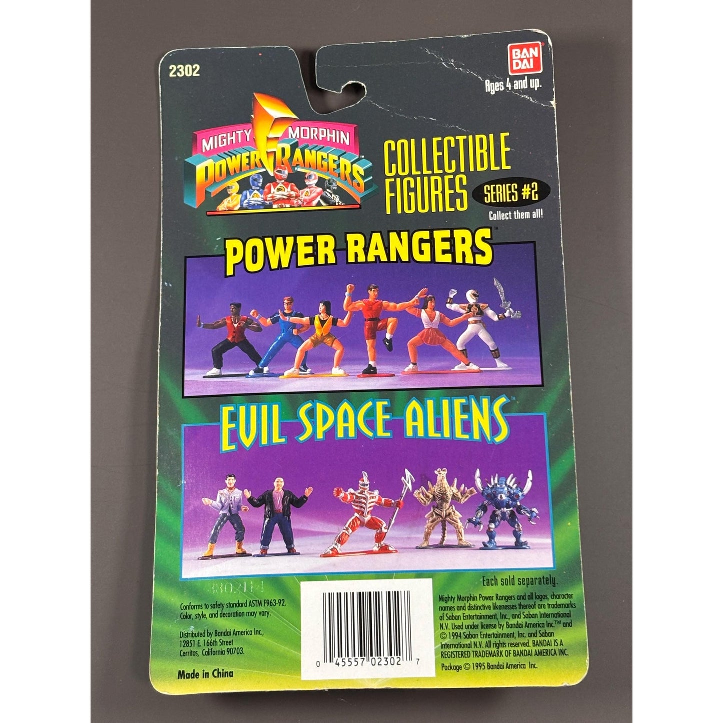 Power Rangers Mighty Morphin Yellow Ranger 3” Collectible Figure Series #2 1994