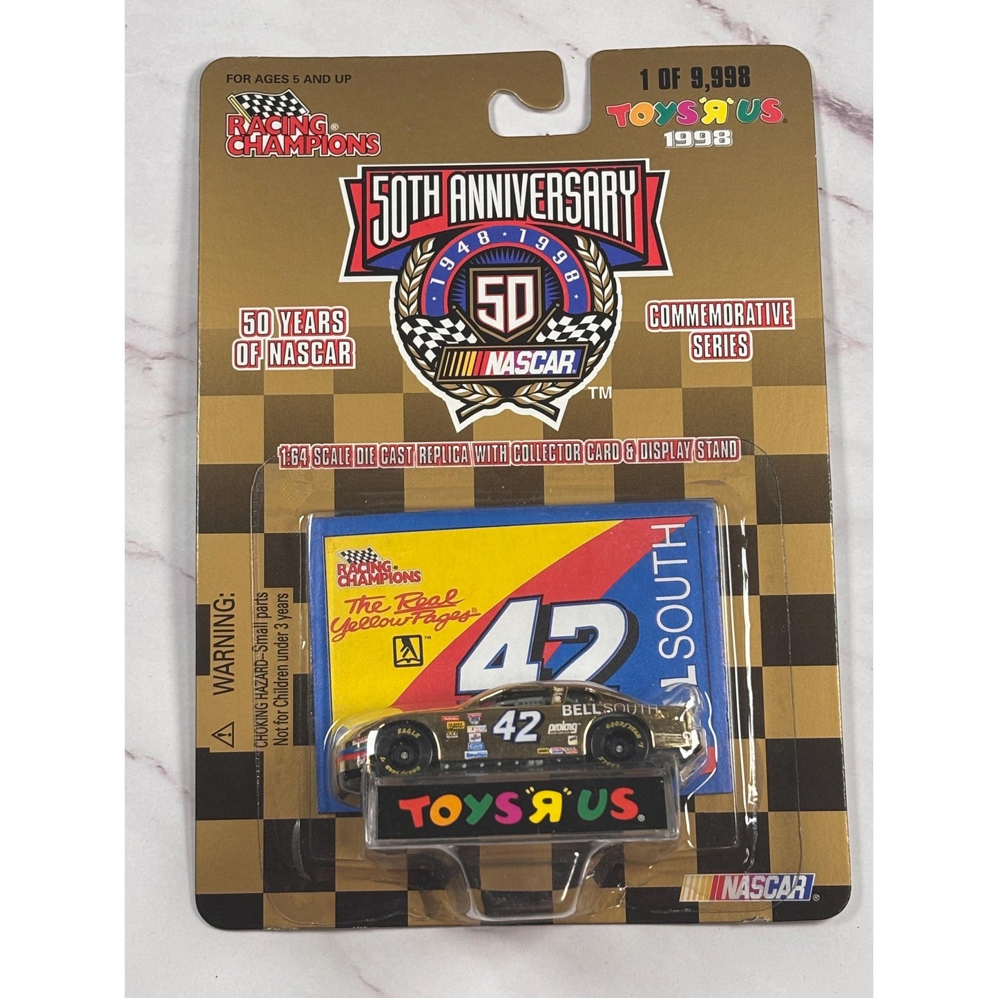 Racing Champions NASCAR Gold 50th Anniversary #42 BELL SOUTH 1:64 Die-Cast Car