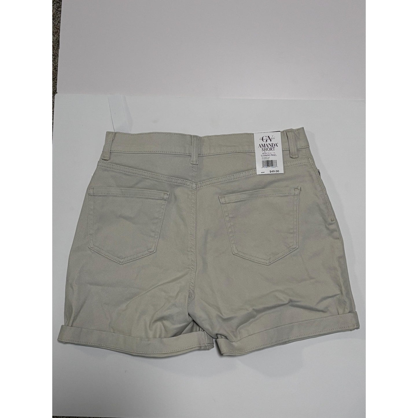 Gloria Vanderbilt AMANDA Shorts Slimming Panel Classic Rise Stonewood 10P NWT