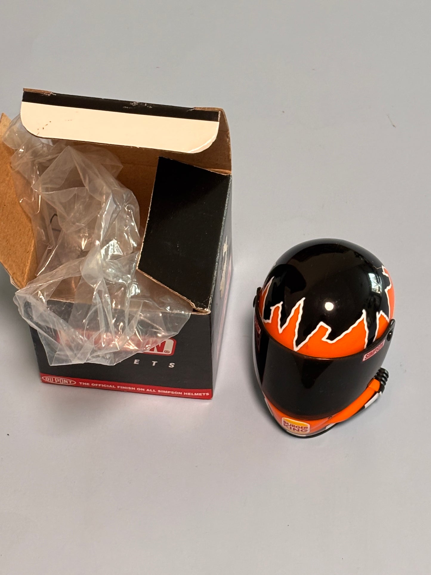 Simpson Helmets Joe Nemechek Burger King Racing NASCAR Mini Helmet New