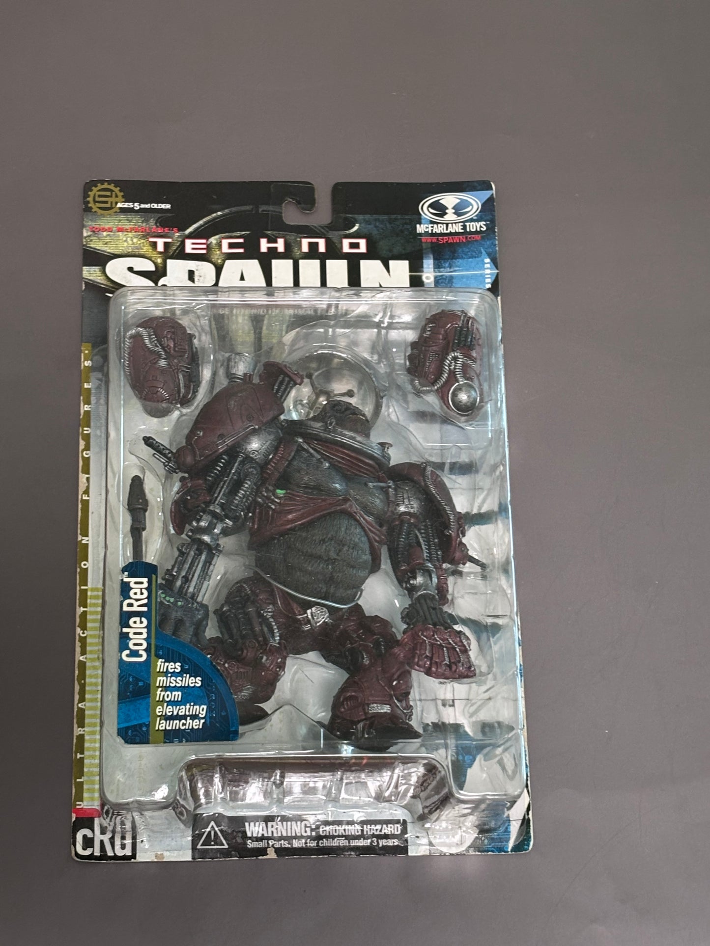 1999 McFarlane Toys Techno Spawn 7" Code Red Series 15 Action Figure New