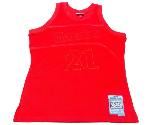 Dominique Wilkins Atlanta Hawks Mitchell & Ness Hardwood Classic HWC NBA Retro Swingman 1986-87 Ghost Red Jersey Men’s Large L New NWOT