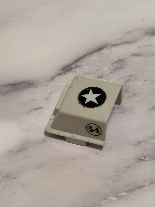 GI JOE 1983 Polar Battle Bear  Snowmobile Engine Cover with Stickers