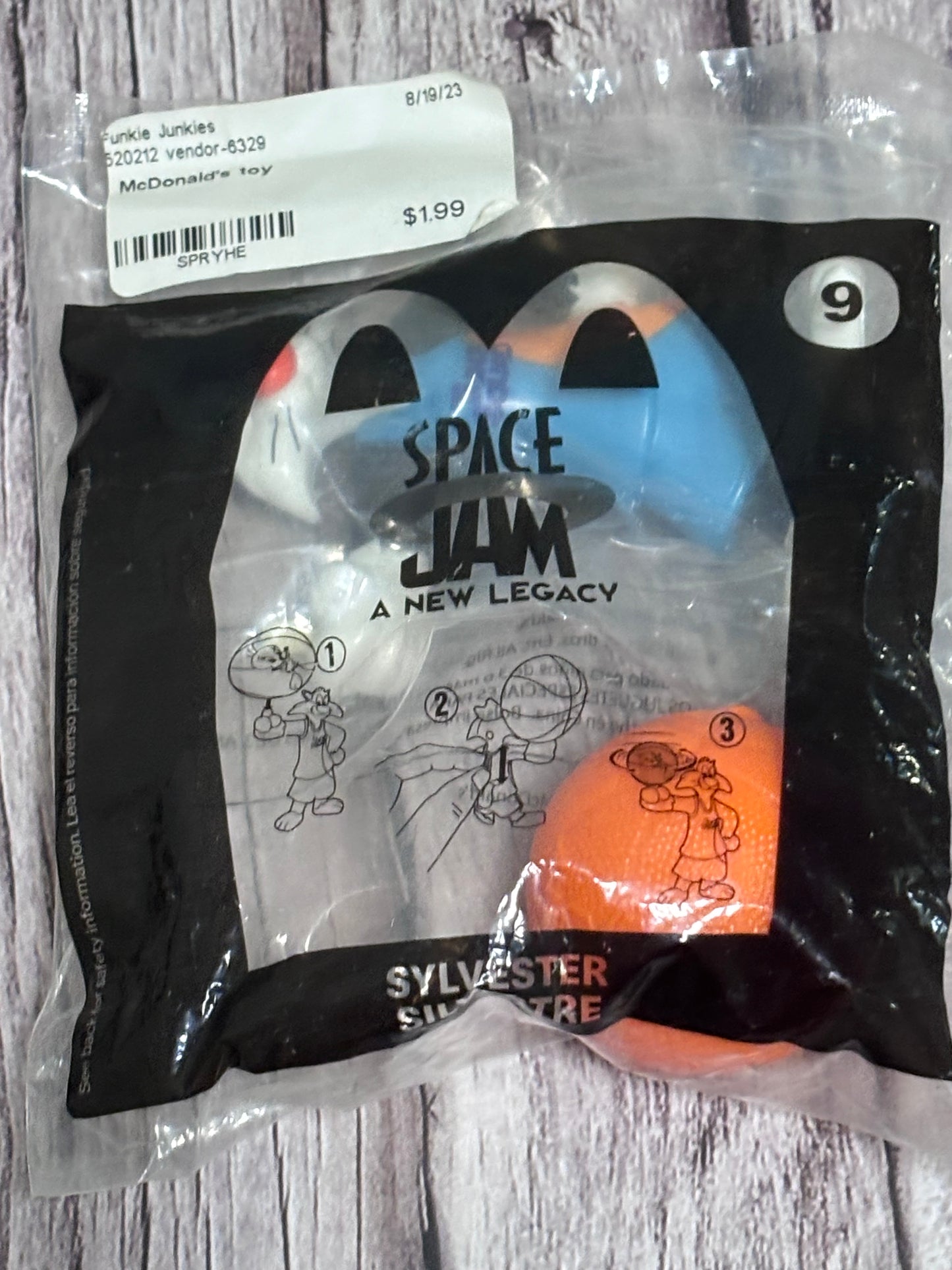 McDonalds Happy Meal Toy Space Jam A New Legacy #9 Sylvester Looney Tunes New