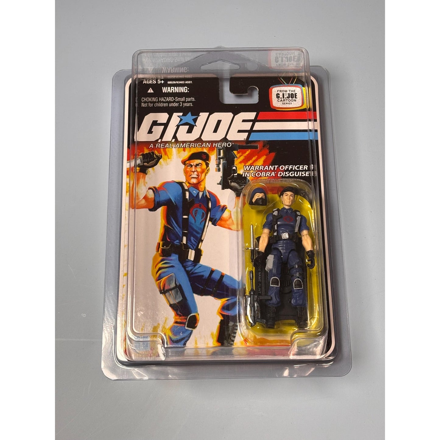 G.I. Joe Real American Hero Warrant Officer in Cobra Disguise Flint Mint w/ Case