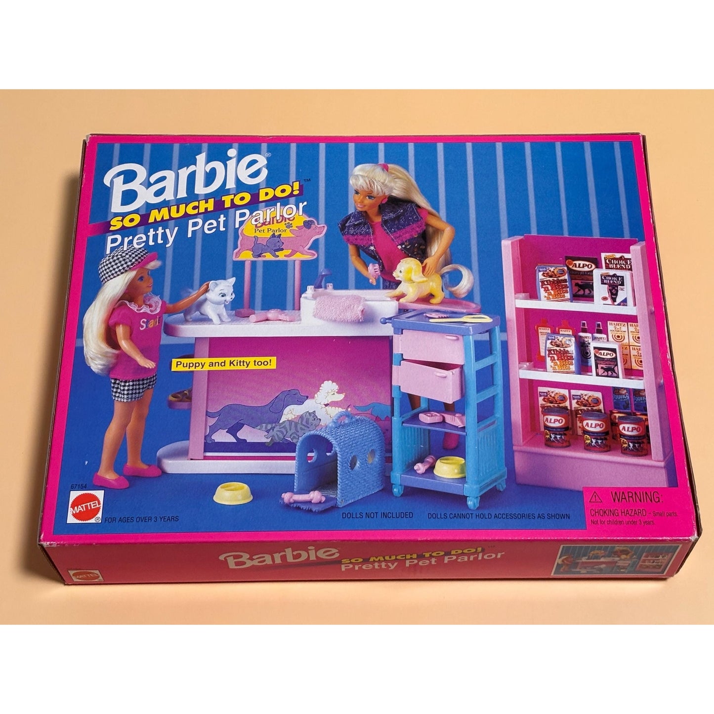 Vintage 1994 Mattel BARBIE Pretty Pet Parlor Playset 67154 NEW So Much To Do Toy