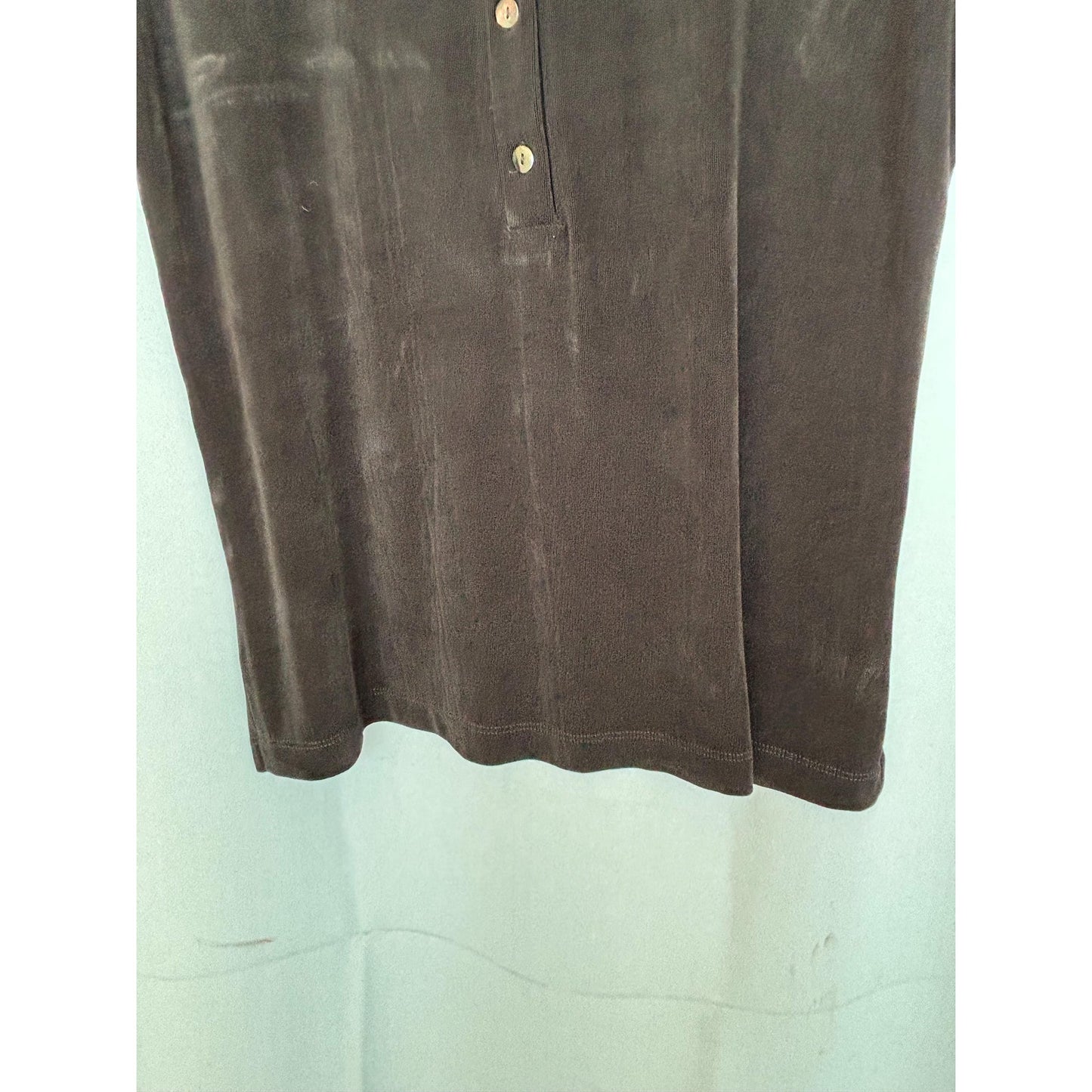 Vintage Chico's Black Travelers Size 3 Cap Sleeve Button Front SS Top Mandy NWT
