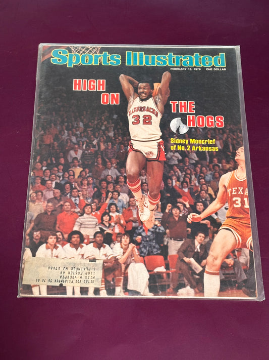 Sports Illustrated NCAA Arkansas Sidney Moncrief February 13, 1978 High On Hogs