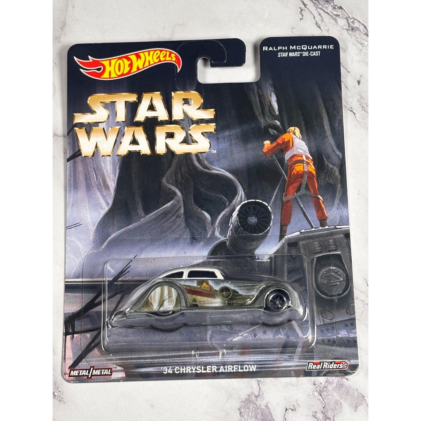 Hot Wheels Star Wars Ralph McQuarrie Art '34 Chrysler Airflow Diecast New 1:64