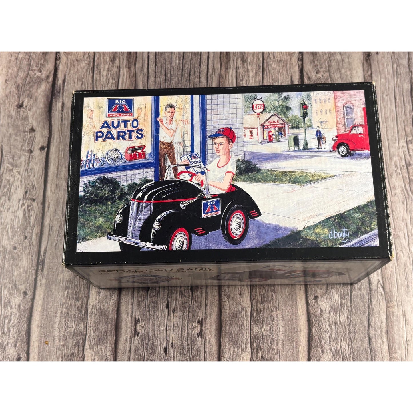 Vintage 1941 Garton Big A Auto Parts Crown Premiums Pedal Car Bank 1:6 Die Cast