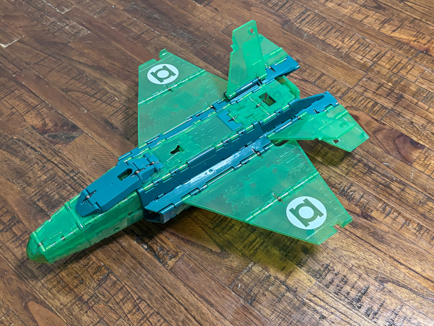 Green Lantern Hal Jordan Ring Blast Jet With Figure Transforms Jet To Tank
