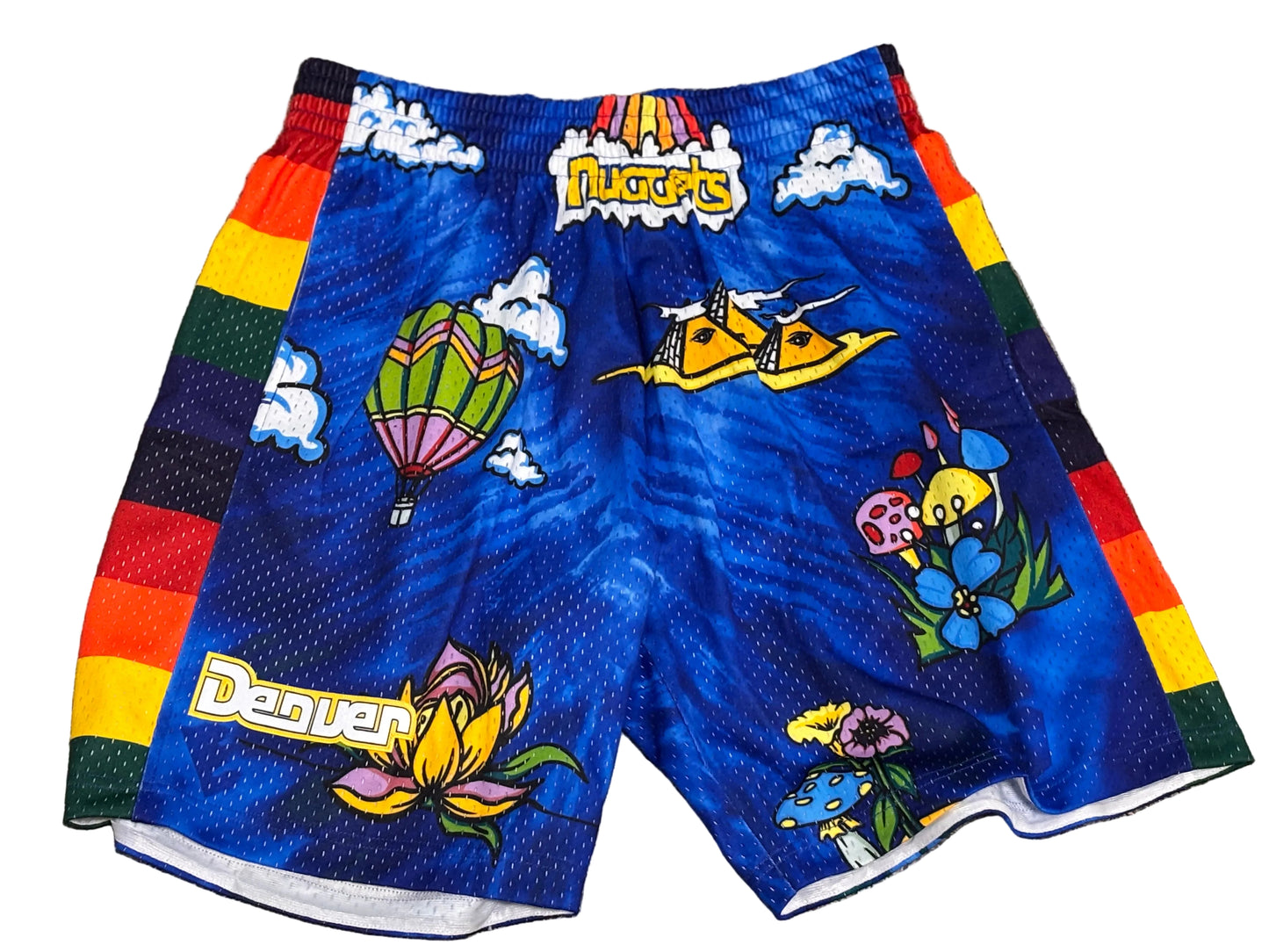 Denver Nuggets Mitchell & Ness NBA HWC 1991-92 Hardwood Classic Swingman Blue Shorts Men’s L Large NWOT New