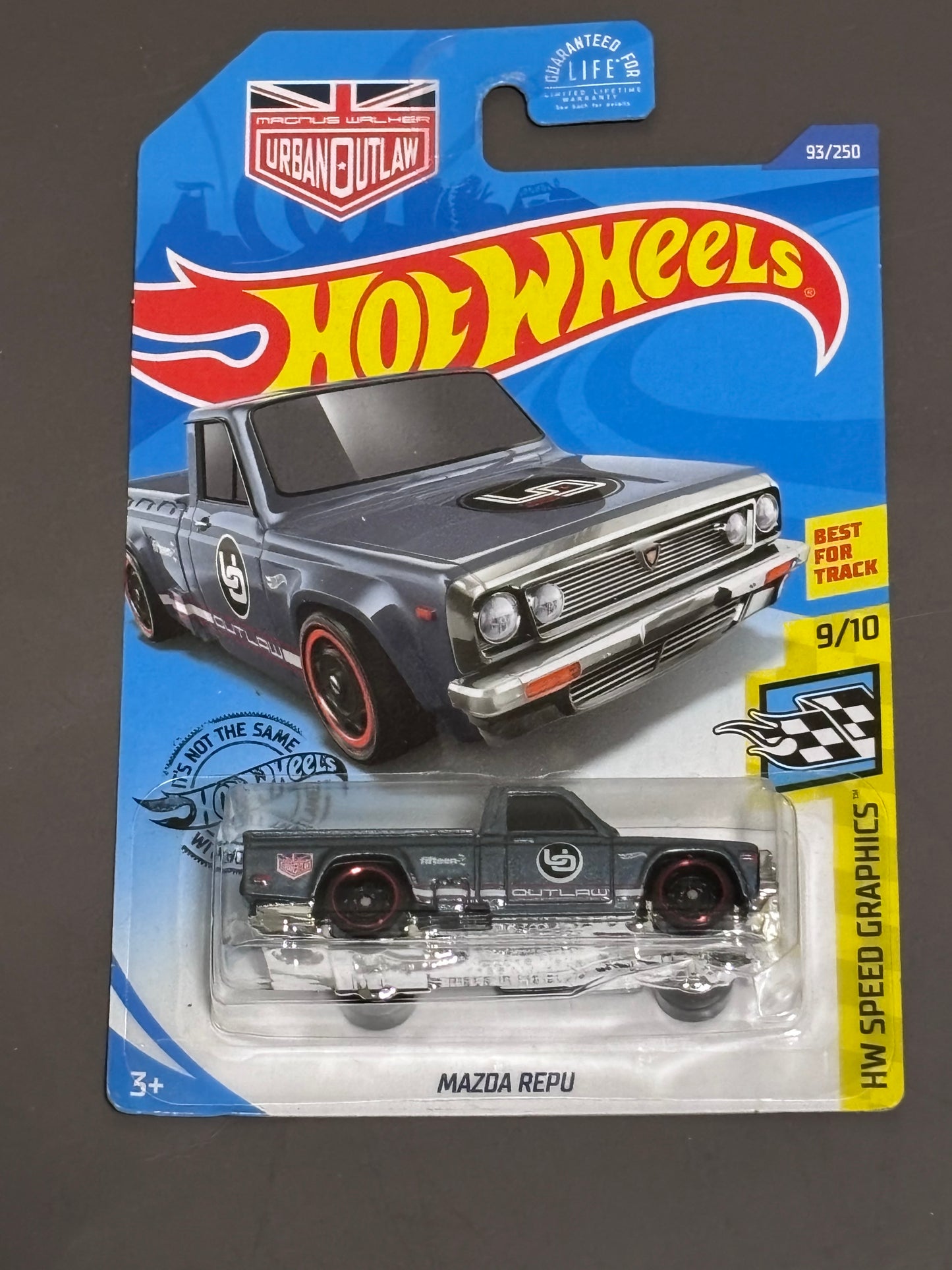2018 Hot Wheels Urban Outlaw Mazda Repu. #93 Gray HW Speed Graphics 1:64 New