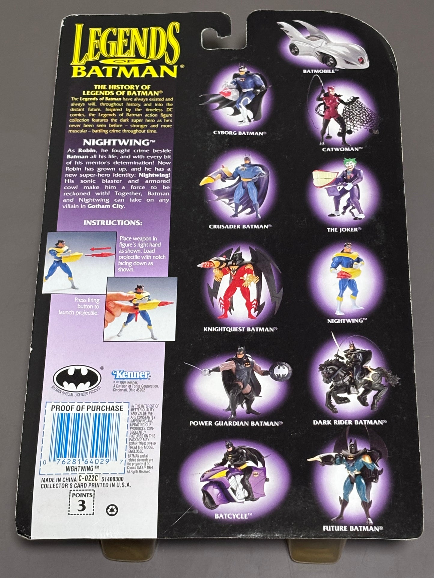Legends of Batman Nightwing Super Strike Figure DC Comics Kenner Sealed New