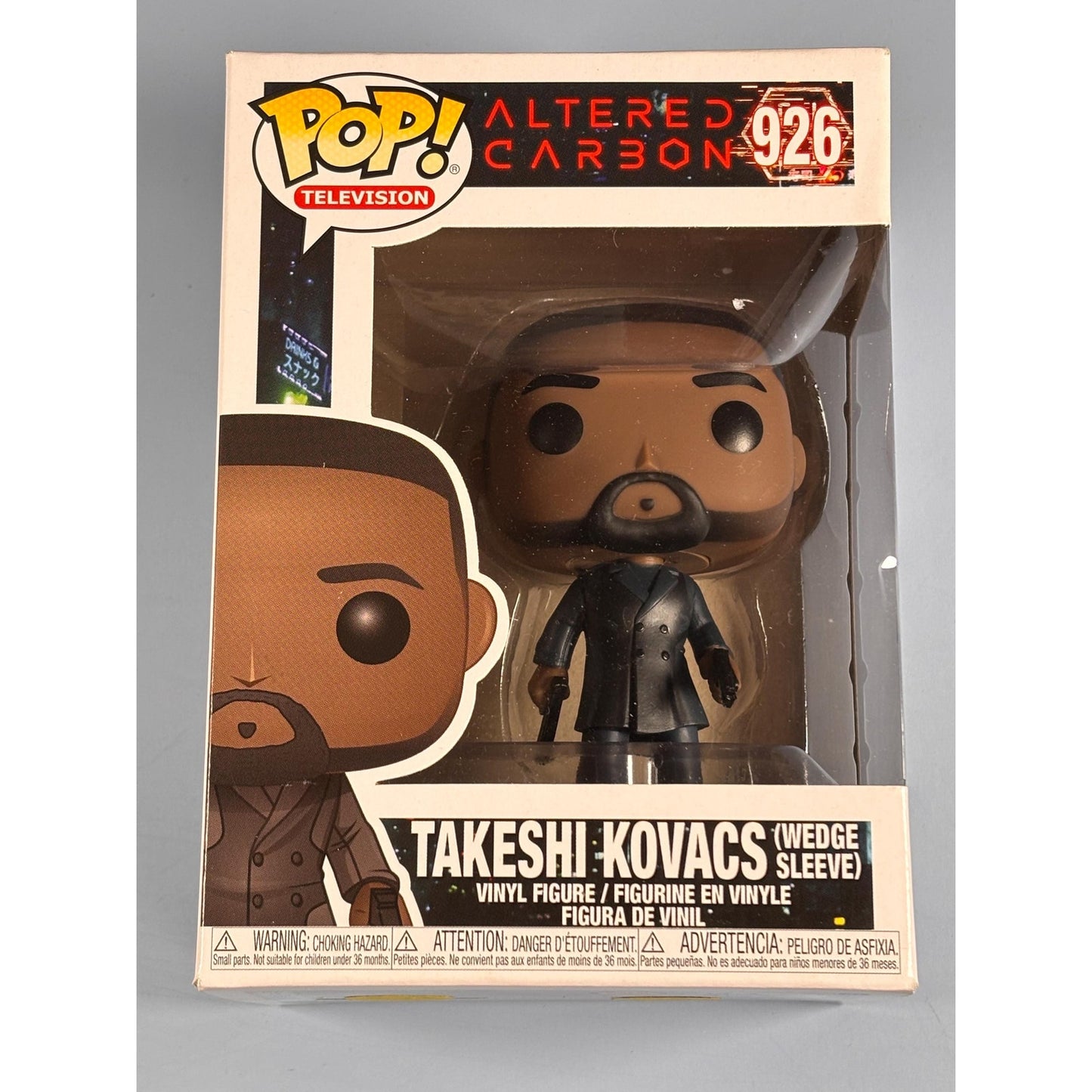 New Funko Pop Television Altered Carbon #926 Takeshi Kovacs(Wedge Sleeve) figure