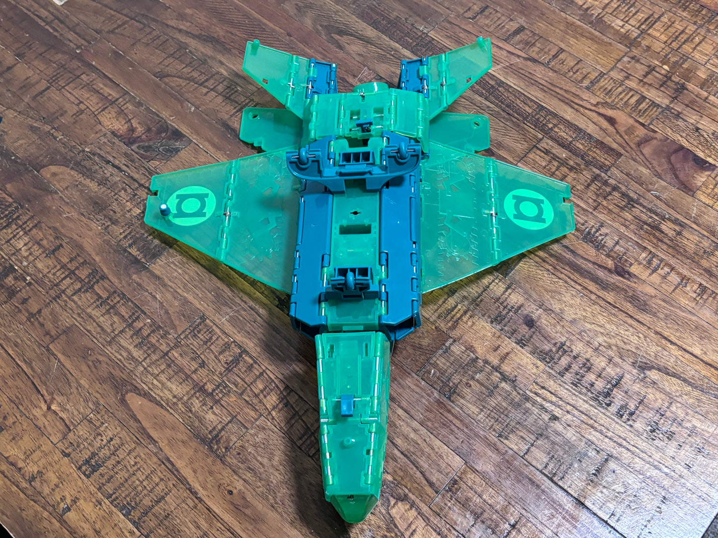 Green Lantern Hal Jordan Ring Blast Jet With Figure Transforms Jet To Tank